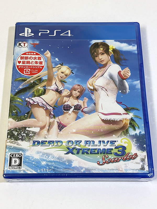 PlayStation4ソフト デッド オア アライブ エクストリーム3 スカーレット DEAD OR ALIVE XTREME 3 Scarlet 未開封品 パッケージ表