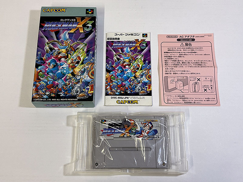スーパーファミコンソフト ROCKMAN X3 ロックマンX3 同梱物