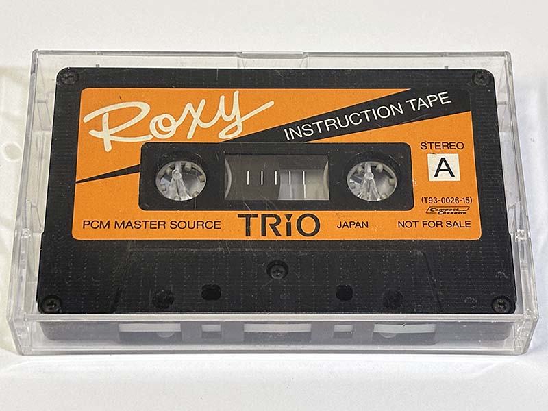 カセットテープ:デモテープ TRIO ROXY INSTRUCTION TAPE パッケージ表