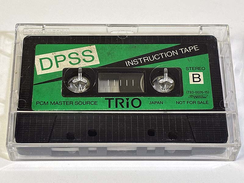 カセットテープ:デモテープ TRIO ROXY INSTRUCTION TAPE パッケージ裏