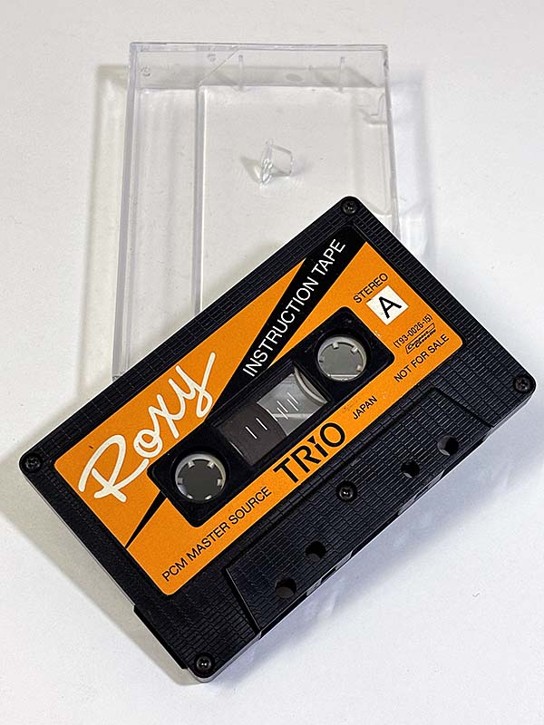 カセットテープ:デモテープ TRIO ROXY INSTRUCTION TAPE 同梱物