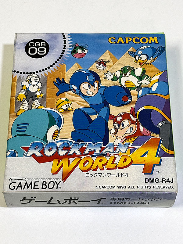 ゲームボーイソフト ロックマンワールド4 ROCKMAN WORLD 4 パッケージ表