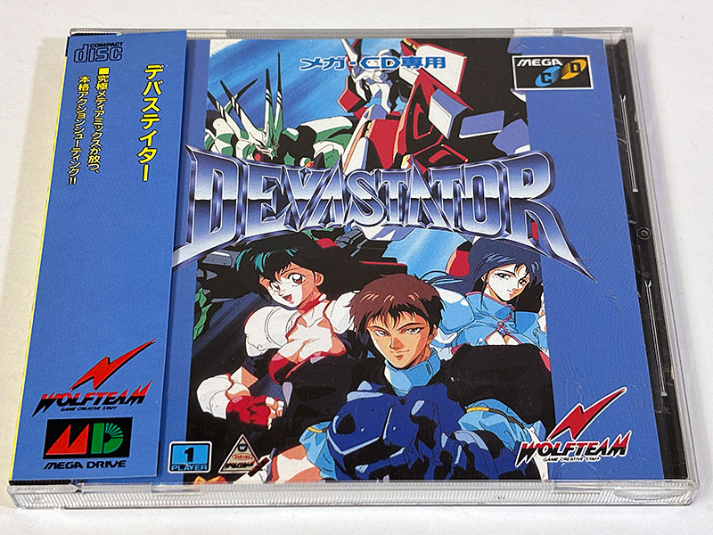 メガドライブソフト メガCD デバステイター DEVASTATOR パッケージ表