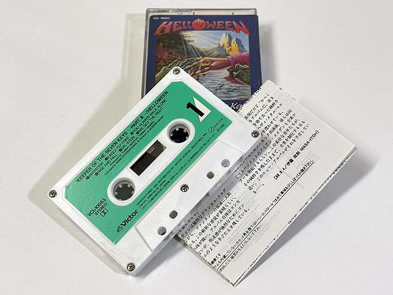 カセットテープ:アルバム ハロウィン HELLOWEEN 守護神伝 第二章 KEEPER OF THE SEVEN KEYS PART Ⅱ 同梱物