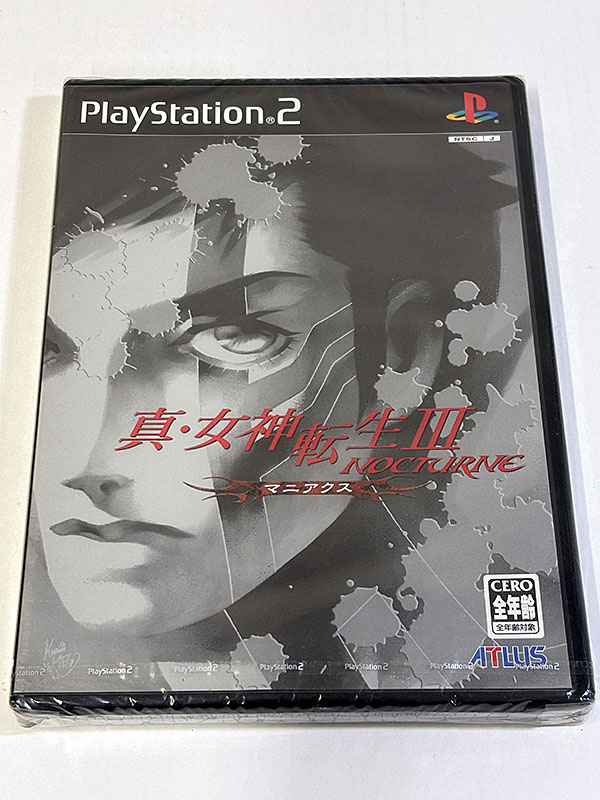 PlayStation2ソフト 真・女神転生III-NOCTURNE ノクターン マニアクス NOCTURNE 未開封品 パッケージ表