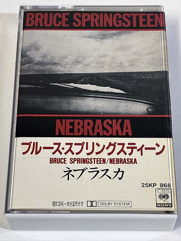カセットテープ:アルバム ネブラスカ Nebraska ブルース・スプリングスティーン Bruce Springsteen パッケージ表