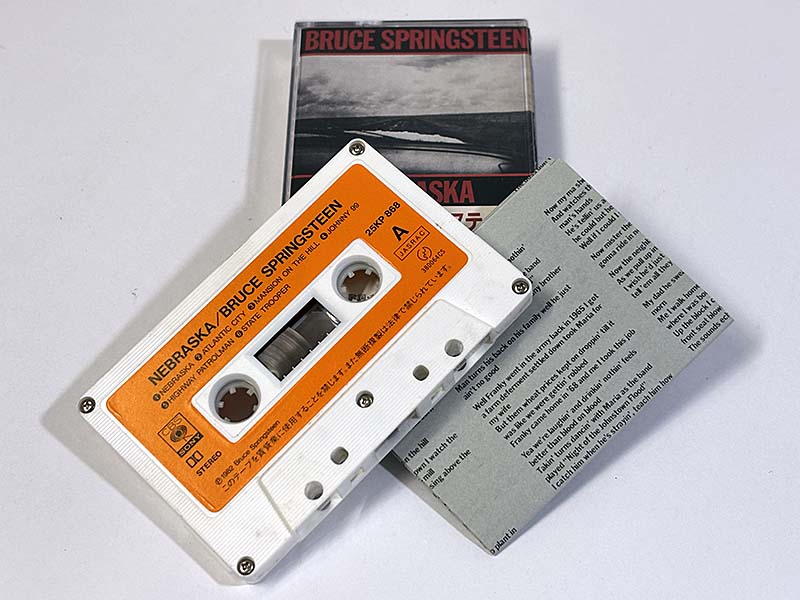 カセットテープ:アルバム ネブラスカ Nebraska ブルース・スプリングスティーン Bruce Springsteen 同梱物