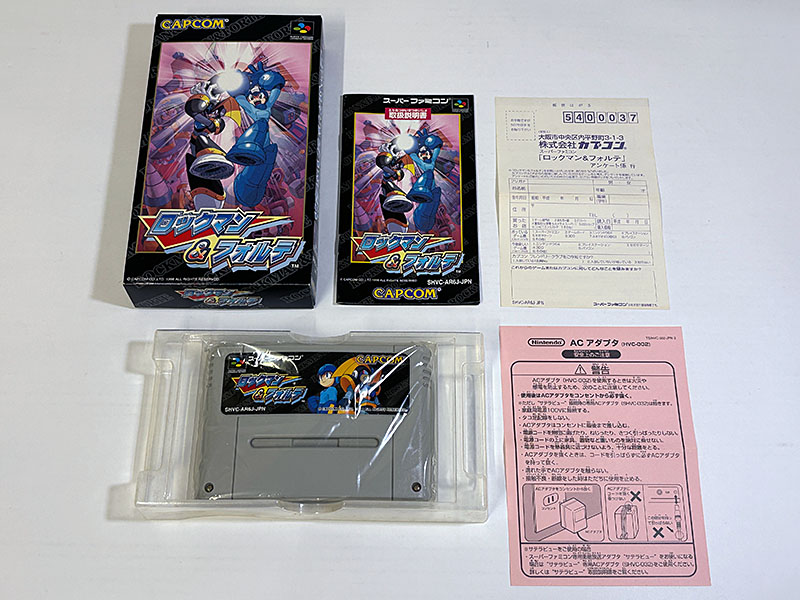 スーパーファミコンソフト ロックマン&フォルテ 同梱物