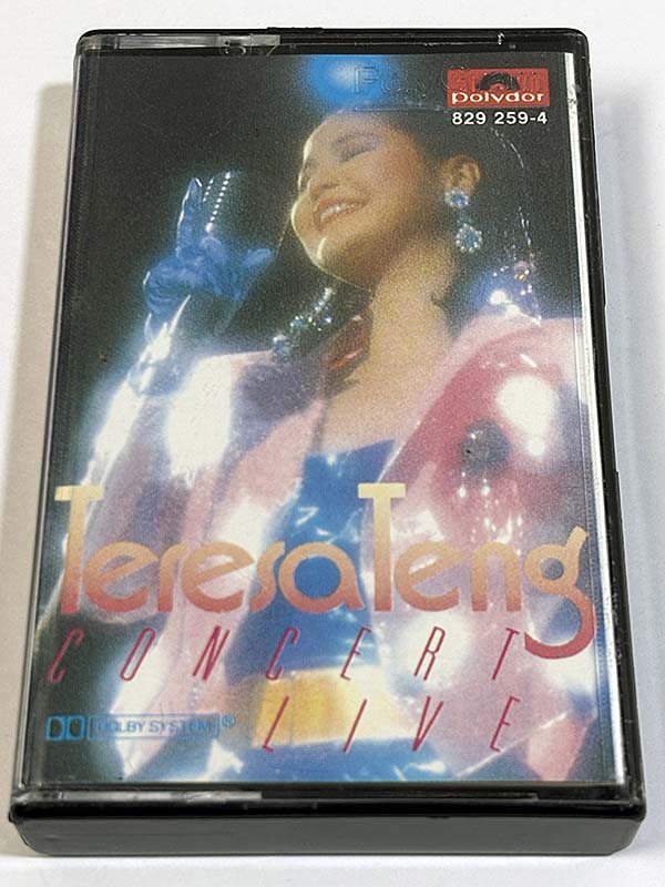 カセットテープ:ライブ テレサ・テン CONCERT LIVE コンサート・ライブ 鄧麗君 日本現場演唱會 香港版 パッケージ表
