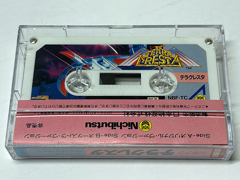 カセットテープ:ゲームサントラ ニチブツ テラクレスタ オリジナル・サウンドトラック パッケージ裏