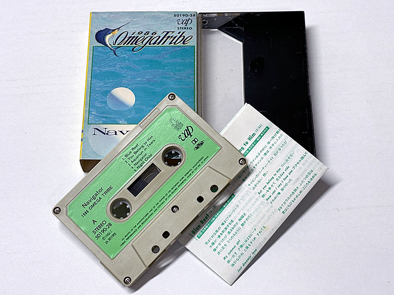 カセットテープ:アルバム 1986オメガトライブ 1986 Omega Tribe ナビゲーター Navigator 同梱物