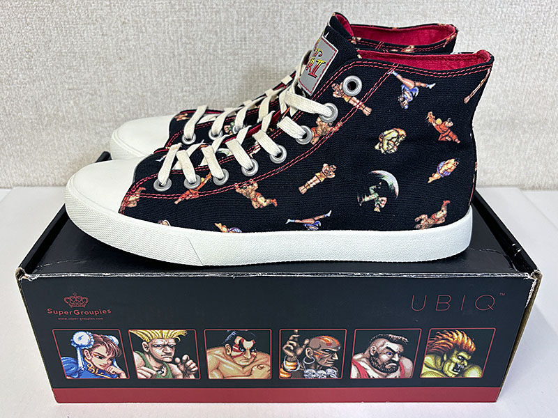 ゲーム関連グッズ UBIQ×CAPCOM コラボスニーカー ストリートファイターIIモデル 未使用品 側面