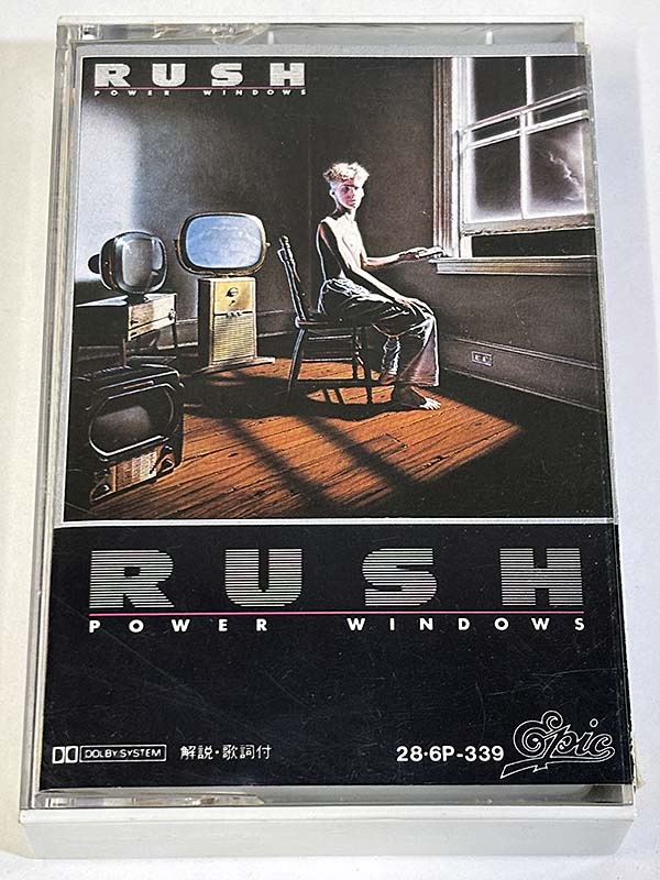 カセットテープ:アルバム ラッシュ RUSH パワー・ウィンドウズ POWER WINDOWS パッケージ表