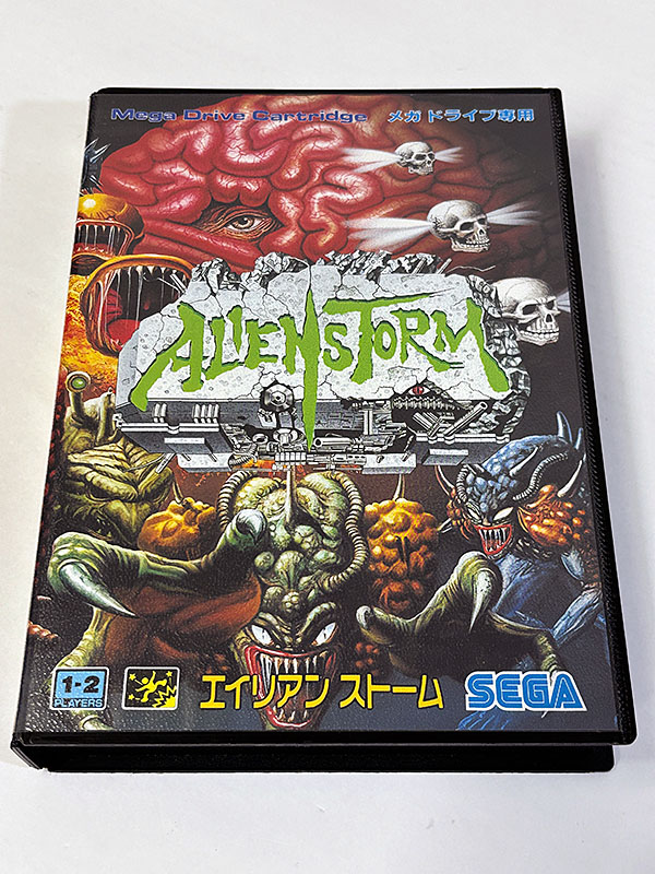メガドライブソフト エイリアンストーム ALIEN STORM パッケージ表
