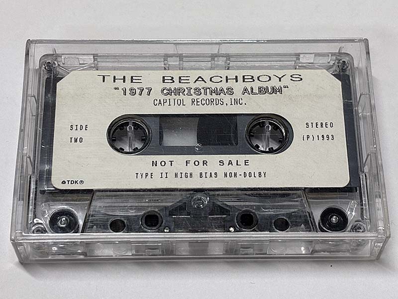 カセットテープ:見本盤 ザ・ビーチ・ボーイズ The Beach Boys 1977 CHRISTMAS ALBUM テープ裏面