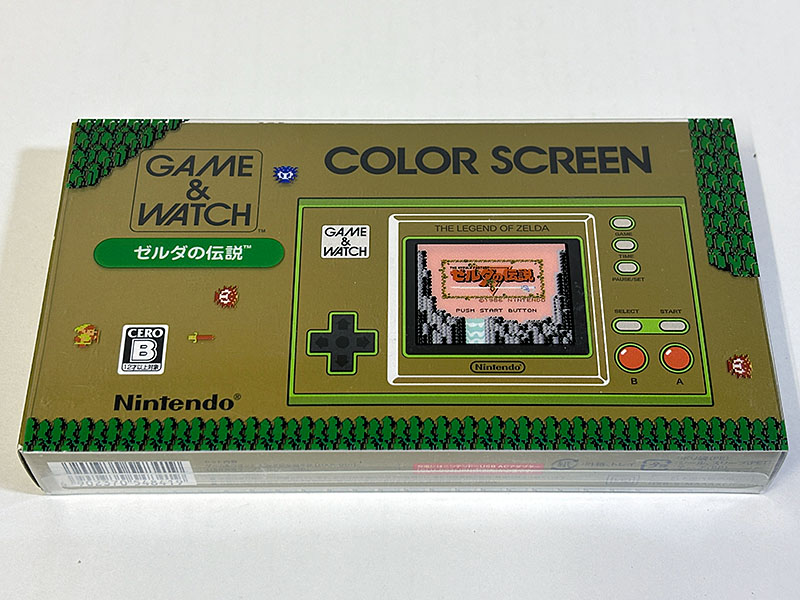 GAME&WATCH ゲーム&ウォッチ本体 ゼルダの伝説バージョン 未開封品 パッケージ表