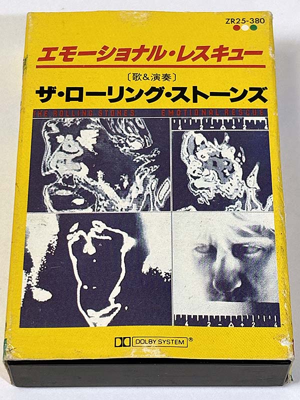 カセットテープ:アルバム ローリング・ストーンズ The Rolling Stones エモーショナル・レスキュー Emotional Rescue パッケージ表